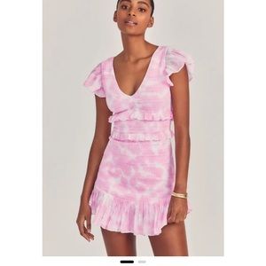 Sonoran Dress LoveShackFancy - Hand Dyed Pink Peony